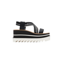 Black   White Sneakelyse Platform Heeled Sandals 231471F124017