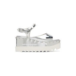 Silver Elyse Heeled Sandals 231471F125004