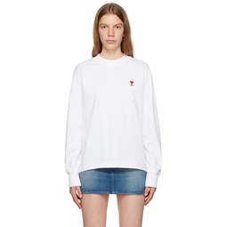 White Ami De Cœur Long Sleeve T Shirt 231482F110030