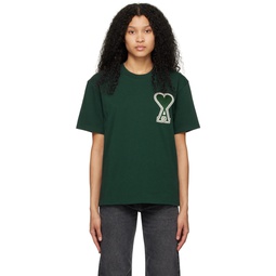 SSENSE Exclusive Green Ami de Cœur T Shirt 231482F110033