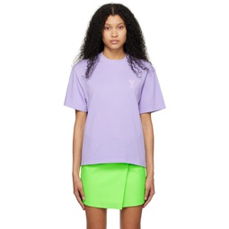 SSENSE Exclusive Purple Ami de Cœur T Shirt 231482F110034