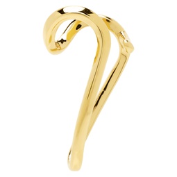 Gold Alan Crocetti Edition Abstract Heart Single Ear Cuff 231482M144003