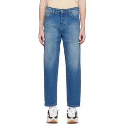 Blue Tapered Jeans 231482M186002