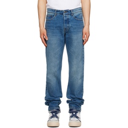 Blue Classic Fit Jeans 231482M186003