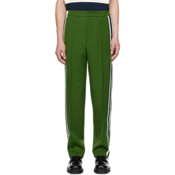 Green Striped Trousers 231482M191035