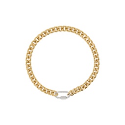 Gold Curb Chain Necklace 231490M145008