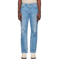 Blue Straight Cut Jeans 231491M186004