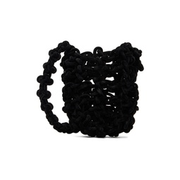 Black Knot Tech Shoulder Bag 231493F048013