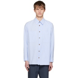 Blue Layered Shirt 231495M192011
