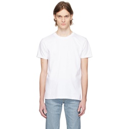 White Circular T Shirt 231527M213000