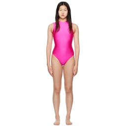 Pink Disco Sleeveless Bodysuit 231545F358000