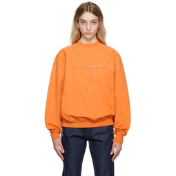 Orange Le Raphia Le Sweatshirt Fio Sweatshirt 231553F098006