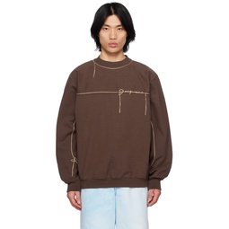 Brown Le Raphia Le Sweatshirt Fio Sweatshirt 231553M204003