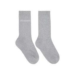 Gray Le Raphia Les Chaussettes Jacquemus Socks 231553M220008