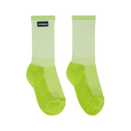 Green Les Chaussettes A LEnvers Socks 231553M220010