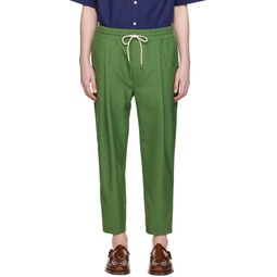 Green Le Pantalon Signature Trousers 231572M190000