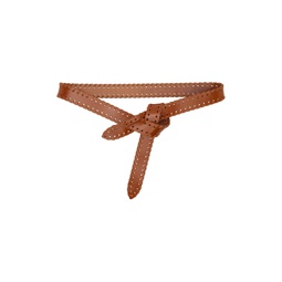 Brown Braided Lecce Belt 231600F001024