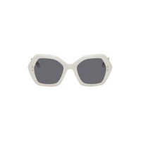 White Ely Sunglasses 231600F005016