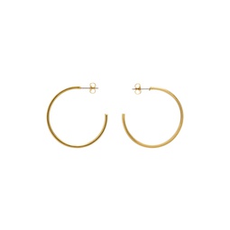 Gold   White Casablanca Earrings 231600F022003