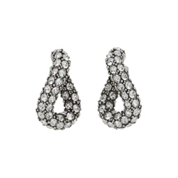 Silver Funky Ring Earrings 231600F022006