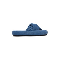 Blue Niloo Flat Sandals 231600F124014