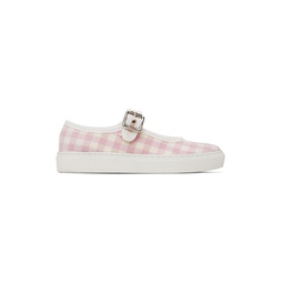 Pink Check Low Top Sneakers 231600F128018