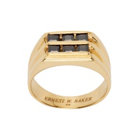 Gold Six Stone Ring 231600M147013