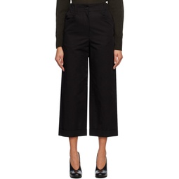 Black Cropped Trousers 231601F087003