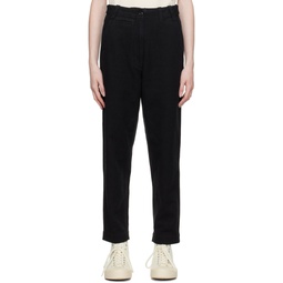 Black Tapered Trousers 231601F087006