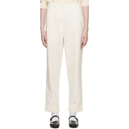 Off White Tapered Trousers 231601F087007