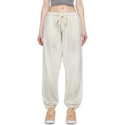 Off White Relaxed Lounge Pants 231603F086000
