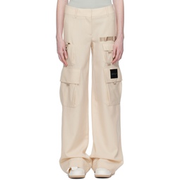 Beige Toybox Trousers 231607F087007