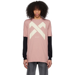 Pink Garment Dyed T Shirt 231610M213002
