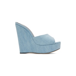 Blue Olga Heeled Sandals 231616F125043