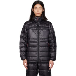Black Quilted Down Jacket 231631M178003