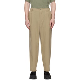 Beige Tapered Trousers 231631M191002
