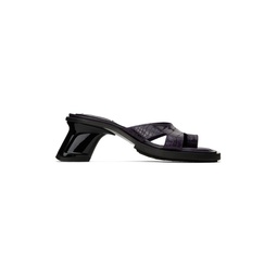 Purple Ava Heeled Sandals 231640F125001