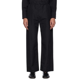Black Belted Easy Trousers 231646M191031