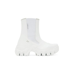 White Boccaccio II Chelsea Boots 231654F113008