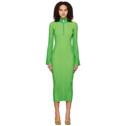 Green Zumi Midi Dress 231708F054001