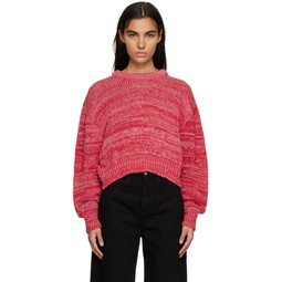 Red Cropped Sweater 231714F096000