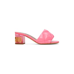 Pink Quilted Mules 231720F125006