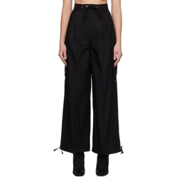 Black Pleated Trousers 231732F087003