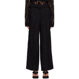 Black Belted Trousers 231732F087010