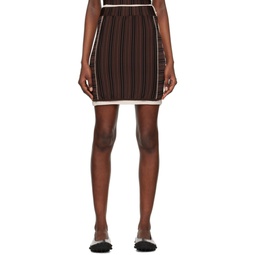 Brown Doppia Mini Skirt 231736F090001