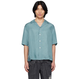 Blue Buttoned Shirt 231736M192014