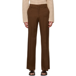 Brown Otto Trousers 231756M191003