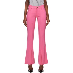 Pink Vented Trousers 231761F087000