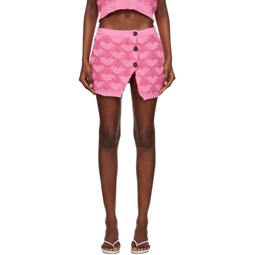 Pink Heart Miniskirt 231761F090006