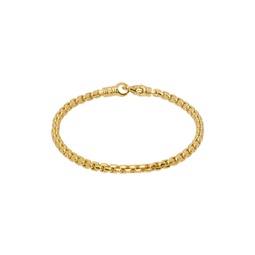 Gold Venetian Single M Bracelet 231762M142019